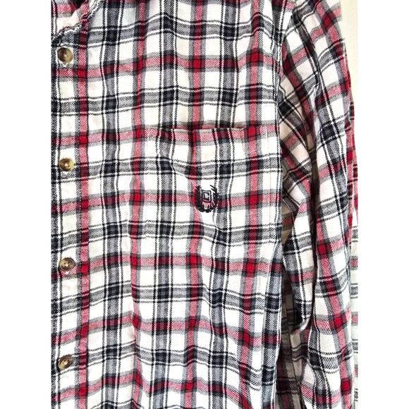 Chaps Plaid XL Long Sleeve Shirt Button Down Red Black - Picture 5 of 9